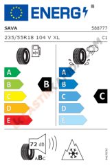 Sava 235/55R18 104V XL All Weather M+S 3PMSF 4Mevsim