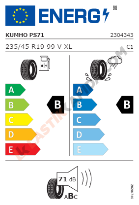 235/45 R19 99V XL Ecsta PS71 Yaz