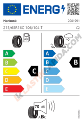 215/65R16C 106/104T Vantra Transit RA58