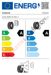 Hankook 235/50R19 99V Ventus evo SUV K137A+ VW (Volkswagen) Yaz