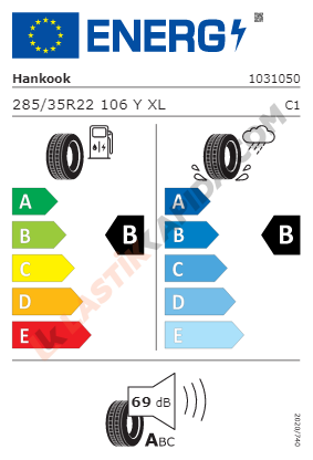 Hankook 285/35R22 106Y XL AO Ventus S1 Evo3  K127E EV Yaz