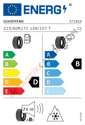 215/60R17C 109/107T C UltraGrip Cargo EV✓