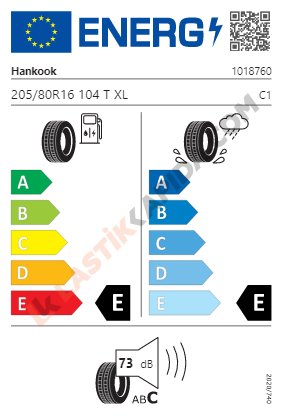 205/80R16 104T XL Dynapro AT M RF10 M+S Yaz 2025