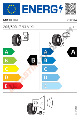 Michelin 205/50 R17 93V XL Primacy 5 Yaz