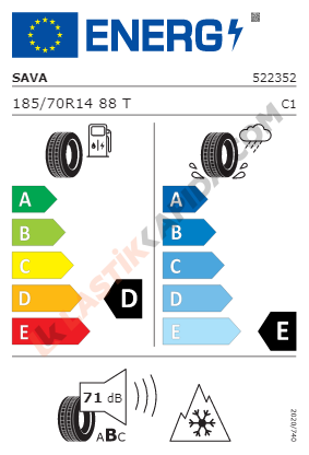 185/70 R14 88T Adapto MS 4Mevsim