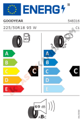 Goodyear 225/50R18 95W FP * Eagle F1 Asymmetric 3 ROF RSC Yaz