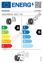 245/45R19 102Y XL Ventus S1 evo3 K127 (*)Bmw , (MO) Mercedes 2024