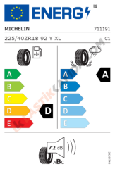 Michelin 225/40 R18 92Y XL Pilot Sport 4 ZP Yaz