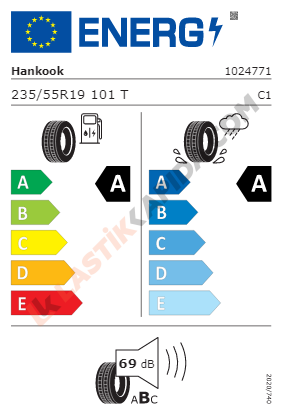 235/55R19 101T Ventus S1 evo3 ev K127E Seal Guard (Sealant), EV ID VW(Volkswagen) Yaz