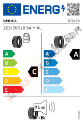 255/35R18 94Y XL FP Presto UHP 2