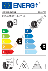 255/65R17 114T WinterCraft WS51 SUV Kış 2025
