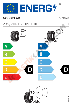 235/70 R16 109T XL Wrangler AT Adventure 2021