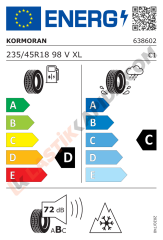 235/45R18 98V XL KORMORAN SNOW Kış