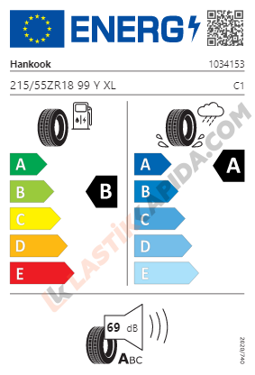 215/55 R18 99Y XL iON Evo IK01 Sound Absorber