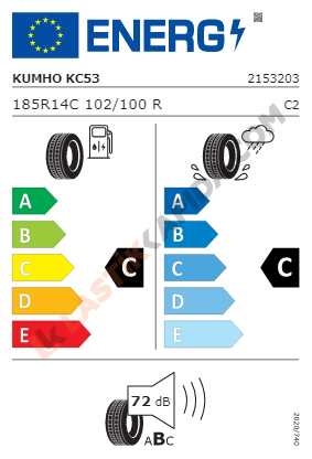 Kumho 185R14C 102/100R Portran KC53 Yaz
