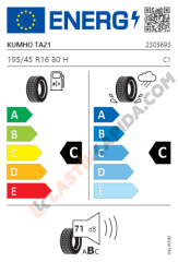195/45 R16 80H Solus TA21 M+S
