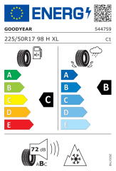 225/50R17 98H XL * UltraGrip Performance GEN-1 ROF