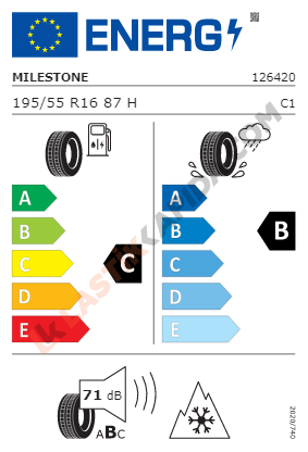 195/55 R16 87H CARMILE WINTER MILESTONE