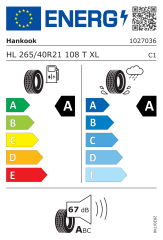 265/40R21 108T XL Ventus S1 evo3 ev K127E Seal Guard (Sealant), EV-VW (Volkswagen)