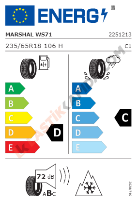 235/65R18 106H WinterCraft SUV Ice WS71 Kış