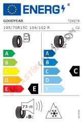 Goodyear 195/70R15C 104/102R Winter Command Cargo  Kış 2025