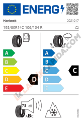 195/80R14C 106/104R  Winter i*cept LV RW12