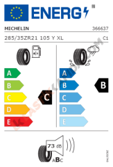 Michelin 285/35 R21 105Y XL Pilot Super Sport * Yaz