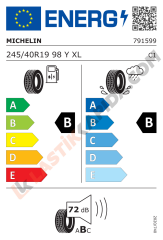 245/40R19 98Y XL * Pilot Sport 4 ZP