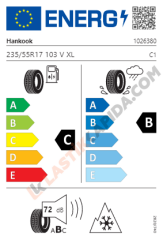 235/55 R17 103V XL  WİNTER İ*CEPT EVO3 X W330A HANKOOK