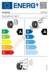 255/45R19 100T Ventus S1 evo3 EV K127E EV Yaz 2026