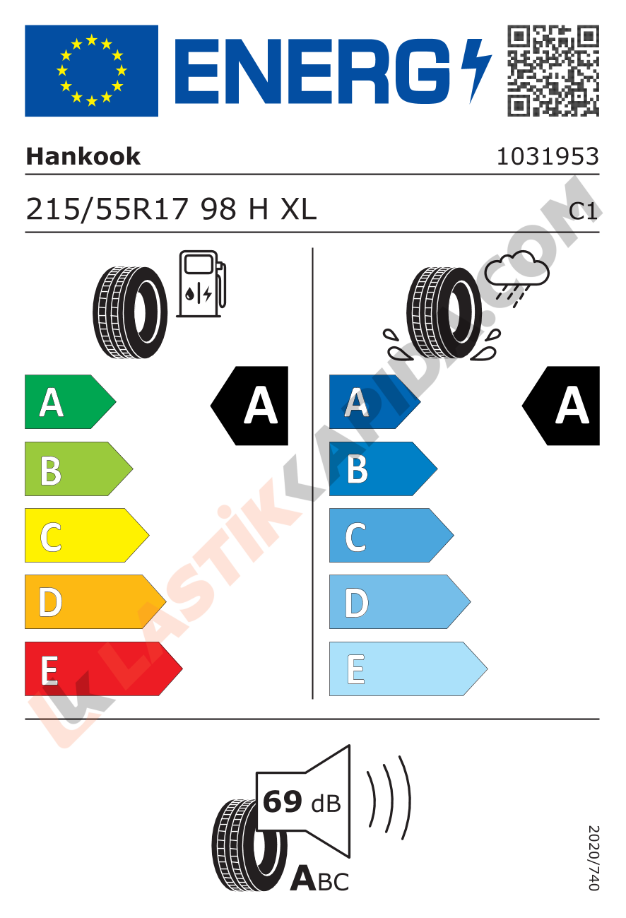 215/55R17 98H XL Ventus Prime4 K135+ VW(Volkswagen) 2026