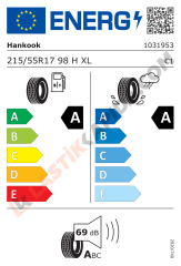 215/55R17 98H XL Ventus Prime4 K135+ VW(Volkswagen) 2026