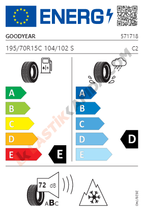 195/70R15C 104/102S UG CARGO Kış