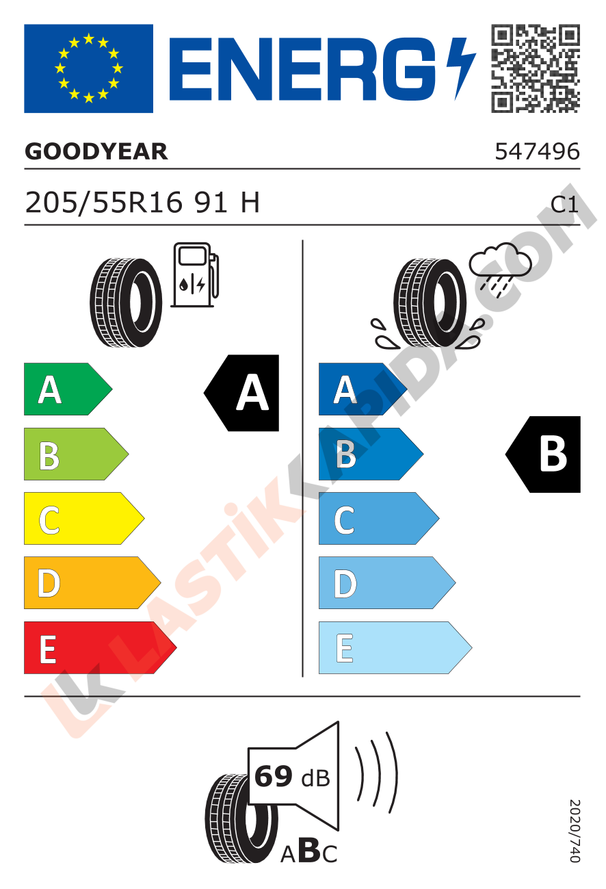 205/55R16 91H EfficientGrip Performance (VW- SKODA-SEAT) 4 KANAL