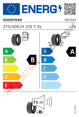 275/40R19 105Y EAG F1 ASY 6 XL FP Yaz 2026